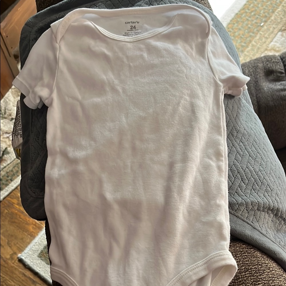 Carter's Classic White Short Sleeve Onesie